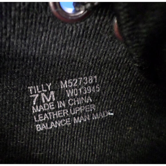 Munro TILLY Black Leather Arch Support Comfort Sneakers Zipper Lace Up Women's 7 - Picture 7 of 7